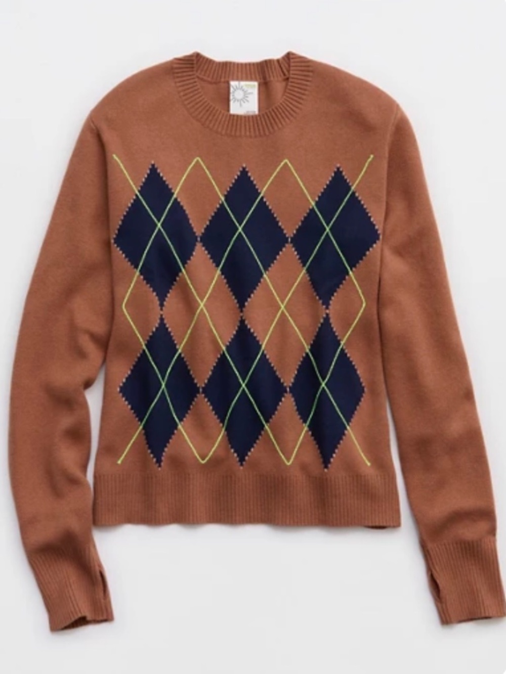 Aerie Argyle Sweater S